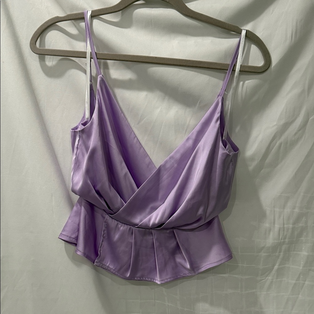 Superdown Lilac Satin Like Camisole size XS